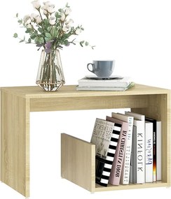 vidaXL Τραπεζάκι Βοηθητικό Sonoma Δρυς 59 x 36 x 38 εκ. από Επεξ. Ξύλο