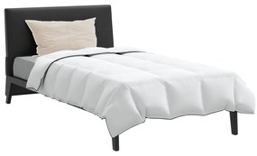 vidaXL Πάπλωμα με μαξιλάρι 2 pcs Λευκό 140 x 200 cm Πούπουλο
