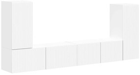 vidaXL 4 pcs Λευκό