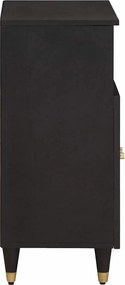 vidaXL Πλαϊνό γραφείο Μαύρο 60 x 33 x 75 cm Στερεό ξύλο μάνγκο