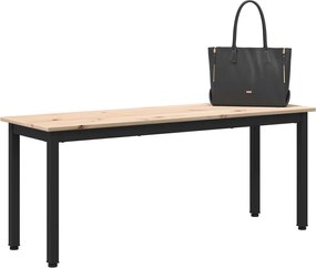 vidaXL παγκάκι Φυσικό 110 x 35 x 45 cm Στερεά ξυλεία πεύκου