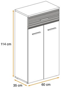 Swap XIX Σύνθεση Καφέ δρυς 280x180x40