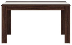 Τραπέζι Τραπεζαρίας Domus Dark Sonoma - Sonoma 135x80.5x74.5 εκ.