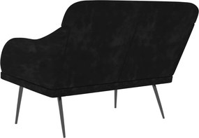 vidaXL Πάγκος Μαύρος 110x76x80 εκ. Βελούδινος