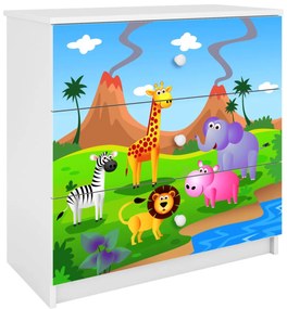 Συρταριέρα Babydreams Cartoon-Leuko-Safari