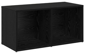 VidaXL Σετ επίπλου τηλεόρασης 2 τμχ. 37 x 35 x 72 εκ. Μαύρη Οξυά
