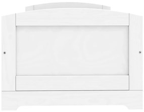 Καναπές Κρεβάτι 5 Συρτ. IRUN Λευκός 90x200εκ. Μασίφ Ξύλο Πεύκου - Λευκό