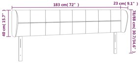 Κεφαλάρι με Πτερύγια Σκούρο Πράσινο 183x23x78/88 εκ. Βελούδινο 3117207