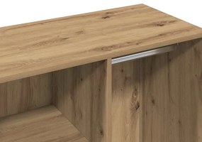 vidaXL Ντουλάπι ντύσιμο Artisan δρυς 80x40x65 cm Κατασκευασμένο ξύλο