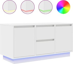 ντουλάπι τηλεόρασης vidaXL με φώτα LED Λευκό 100x41x50 cm