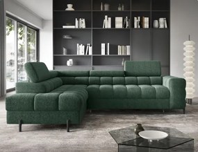 Γωνιακός καναπές Ferucce-Prasino-Αριστερή - 276.00Χ200.00Χ93.00cm