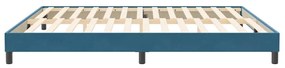 Κρεβάτι Boxspring χωρίς Στρώμα Σκούρο Μπλε 200x220 εκ Βελούδινο - Μπλε