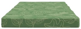 Μαξιλάρια Ξαπλώστρας 2 τεμ. Σχέδιο με Φύλλα από Ύφασμα Oxford - Πράσινο