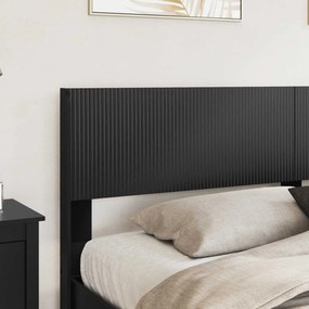 vidaXL Καλάθι με αποθήκη και κεφαλάρι Μαύρο 200 x 200 cm
