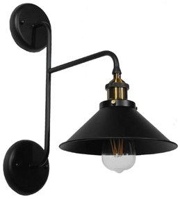 Φωτιστικό Τοίχου-Απλίκα Mageor 01120 Black GloboStar Metal