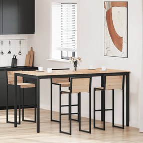 vidaXL Τραπέζι μπαρ Φυσικό 110 x 55 x 105 εκ. Στερεά ξυλεία πεύκου