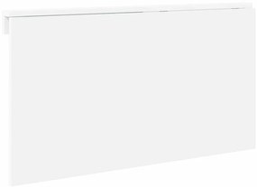 vidaXL Τραπέζι Τοίχου Πτυσσόμενο Γυαλ. Λευκό 100x60x56 εκ. Επεξ. Ξύλο