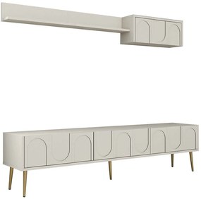 Σύνθεση Τηλεόρασης Lyon 845HCT5581 180x35x43cm Cream