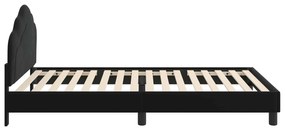 vidaXL Κρεβάτι Παιδικής Κρεβατοκάμαρας με Κεφαλάκι Μαύρο 80 x 200 cm
