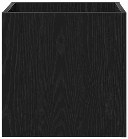 vidaXL Γλάστρα Μαύρη δρυς 40 x 40 x 40 cm Επεξεργασμένο ξύλο