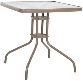 Τραπέζι Κήπου Figo HM5036.04 70x70x72,5cm Champagne