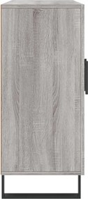 vidaXL Ντουλάπι Γκρι Sonoma 90 x 34 x 80 εκ. από Επεξεργασμένο Ξύλο