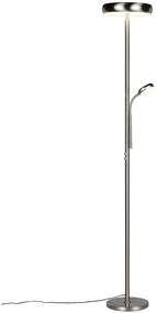 Φωτιστικό Δαπέδου Με Τηλεχειριστήριο Palermo R45741107 Φ28x183cm 2xDim Led 2500/380lm 23/4,5W Nickel RL Lighting