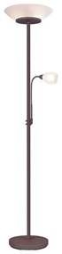 Φωτιστικό Δαπέδου Gerry R40063124 2xE27 18W & 1xE14 10W Φ34cm 180cm Rusty RL Lighting Μέταλλο,Γυαλί