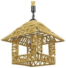 Κρεμαστό Φωτιστικό Οροφής Σχοινί Φ43 GloboStar SPIKY 01613 01613 Μπεζ