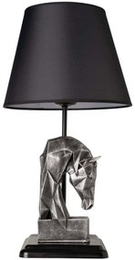 Φωτιστικό Επιτραπέζιο 687HMY1514 Φ24x50cm E27 40W Silver-Black Opviq