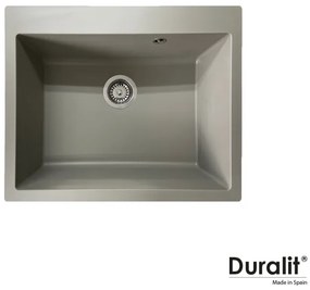 Duralit KZ060 Νεροχύτης Ένθετος Συνθετικός 60x50εκ Concrete