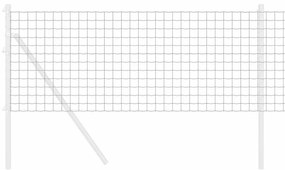 vidaXL Φράχτης Εuro Γκρι 0.4 x 10 μ Σίδηρος με επικάλυψη PVC