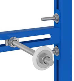 vidaXL Στήριγμα Τοίχου Μπάνιου Μπλε 50 x 17.5 x 136 εκ. Ατσάλι