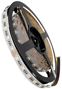 70265 GloboStar®  70265 Ταινία LED SMD 5050 RGBW + WW 5in1 5m 20.4W/m 60LED/m 120° DC 24V IP20 1150lm/m Ψυχρό Λευκό 6000K &amp; 1050lm/m Θερμό Λευκό 3000K &amp; 900lm/m RGB