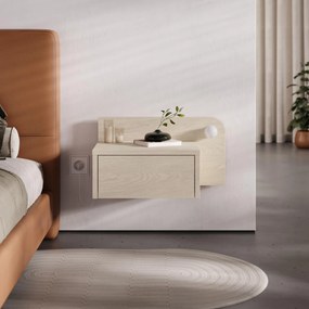 Κομοδίνο Κρεμ CRIBRAL 52x30x28
