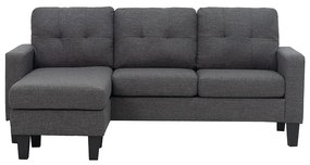 LIANA S DARK GREY ΥΦΑΣΜΑ ΓΩΝΙΑ 185Χ126X84εκ.