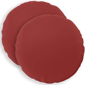 vidaXL Κάλυμμα Μαξιλαριού 2 pcs HEERLEN Κόκκινο Ø 30 cm Πολυεστέρας