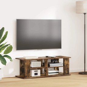 vidaXL Βάση τηλεόρασης Καπνιστό Δρύς 96 x 35 x 33,5 εκ