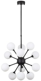 Φωτιστικό Οροφής Cavud 942FLG1272 52x52x92cm 12xG9 10W Black Opviq