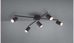 Σποτ Φωτιστικό Οροφής 5xGU10 Κινητό Marley Trio Lighting-612400532-Μαύρο 612400532