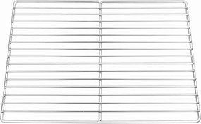 vidaXL Σχάρα ψησίματος 40 x 30 cm Ανοξείδωτο Ατσάλι Ασημί