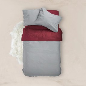 Παπλωματοθήκη Μονόχρωμη Solid Διπλή Puce-Grey 220 x 240 cm 000302118082