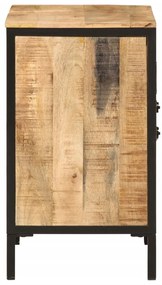 vidaXL Ντουλάπι Μπάνιου 55x35x60 εκ. από Μασίφ Ξύλο Μάνγκο και Σίδηρο