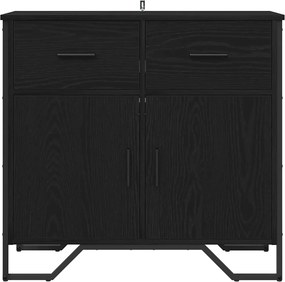 vidaXL Πλαϊνό γραφείο Μαύρη Οξυά 79,5 x 35,5 x 74,5 εκ