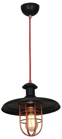 Φωτιστικό Οροφής Κρεμαστό HL-238S-1P 77-3040 Kuro Black Homelighting Μέταλλο