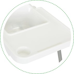 Feeding chair 2in1 white ECOTOYS