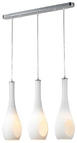 Φωτιστικό Οροφής Style DLA5203 White Metal, Glass