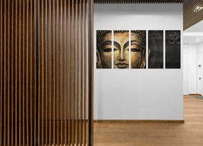 Εικόνα 5 μερών Πρόσωπο του Βούδα - 100x50