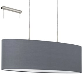 Φωτιστικό Οροφής Pasteri 31582 Grey Eglo Metal, Fabric