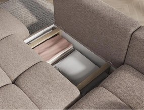 Γωνιακός Καναπές Vitalo-Μπεζ-Δεξιά